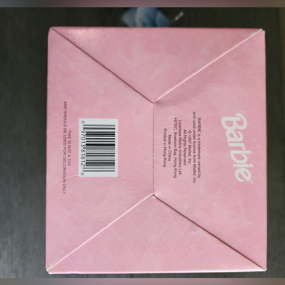 Vintage 1998 Mattel Barbie Holiday Christmas Decoupage Ornament 4" Ball - Picture 10 of 10